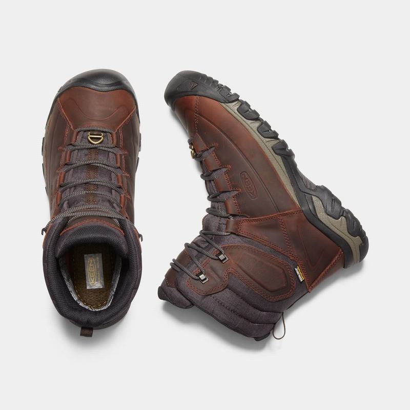 Keen Targhee Yüksek Lace Waterproof - Erkek Kışlık Bot - Kahverengi - Turkey (728103NKQ)